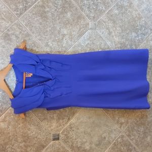 Tory Burch Purple Sleeveless ruffle dress Size 8